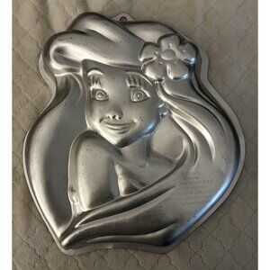 WILTON DISNEY LITTTLE MERMAID ARIEL CAKE PAN 2105-4355 ALUMINUM PRINCESS CAKEPAN